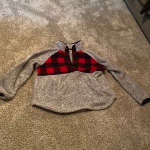 Maurice’s Buffalo Plaid snap front pullover shirt size XL